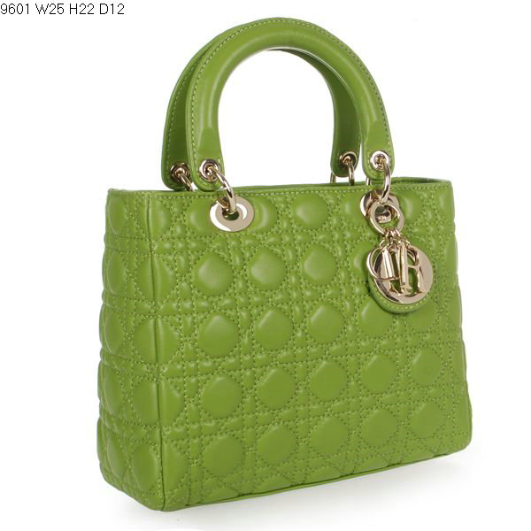 jumbo lady dior lambskin leather 6325 light green